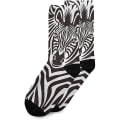 Pikkukuva 3 / 5: Zebra-kuvioiset tyylikkäät ulkoilma- ja urheilusuukat, korkea nilkka, pukeutumissuukat