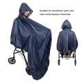 Miniatyrbilde 4 av 4: Vanntett Poncho for rullestol – Ultralett Vanntett Rullestol Regndekke  Universal Regnjakke