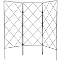 Miniatyrbillede 2 af 3: Multifunktionel Foldbar Have Støtte Stativ Plante Søjle Klatrestativ Sort 60X53cm Black 60X53cm
