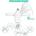 Miniatyrbild 2 av 5: LED-garagebelysning, Eleganted 60W 6000lm E27 LED-armaturer, Deformabla LED-taklampor 60 Watt Arbetsbelysning 6000k för Verkstad Barnlager