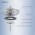 Miniatyrbillede 3 af 5: Køkkenvask Si, Vask Si Stopfilter, Rustfrit Stål Vask Aftapning Til Dit Køkken Badeværelse - Diameter 79mm (2 Pakker)