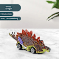 Miniatyrbillede 2 af 5: Dinosaur Legetøjs Træk-Tilbage Biler, 2 Pak Dino Legetøj til Drenge, Piger og Småbørn, Drengelegetøj Alder 3, 4, 5 og Op Dinosaur Spil med T-Rex