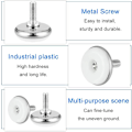 Miniatyrbillede 3 af 4: 30 stk Justerbare Jackfødder Plast og Metal Nivelleringsfødder med Møtrik Justerbare Fødder M6*15*30mm Møbeljusteringsskruer til Møbler Bord Skrivebord C