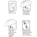 Miniatyrbillede 3 af 5: Foldbar Parasol Transparent Parasol Regn Kvinder Mænd Foldbar Vindtæt Transparent Sol Regn Vindtæt