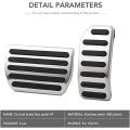 Miniatyrbillede 2 af 5: Pedal i Rustfrit Stål Bil Passer til Gaspedal Dæk Brems Pedaler Passer Tilbehør Praktisk Aluminium Legering ( 2 Stk )