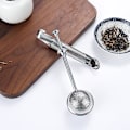 Miniatyrbillede 5 af 5: Te-si Te-diffuser Stav Genanvendelig Løs Te-si Udtrækkelig Te-si Te-filter Urteinfuser Til Løse Te-blade (3 stk., Sølv)