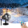Miniatyrbild 1 av 5: Julprojektorlampa, LED-Snöprojektor med Fjärrkontroll Julprojektor IP65 Utomhus Julbelysning Dekorativ Projektion för Trädgård B