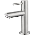 Miniatyrbillede 1 af 5: Krom Vandhane til Koldt Vand med Fleksibel Tilslutning, Badeværelsesvandhane med Udløbs Højde 93,4 mm Til Gæstetoilet, Badeværelse