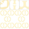Miniatyrbilde 5 av 5: 50 stk Kreative Usynlige BH-spenner Kvinner Undertøy Stropp Anti-skli SpennerKompleksjon 50stk4.3X3.5C Complexion 50pcs 4.3X3.5CM
