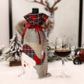 Miniatyrbilde 3 av 5: Jutevinposer VinGaveposer, Julevinflaskedekselposer, Julevinflaskedeksel, Enkelt Gjenbrukbar