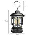 Miniatyrbillede 2 af 4: Udendørs Camping Lanterne Cob Camping Lampe, Sort