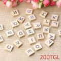 Pikkukuva 4 / 5: Scrabble-kirjaimet Puusta Scrabble-laatat 200 X Scrabble-tiilet Aakkoslautapeli