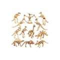 Miniatyrbilde 3 av 3: 12 stk Mini Dinosaur Skjelettmodell Leke Simulering Arkeologisk Utgraving Dinosaur Skjelett Håndverk 8*5*2cm