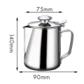Miniatyrbilde 2 av 4: 600ml Melkeskumkanne i Rustfritt Stål med Lopp Espresso Kaffe
