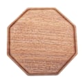 Miniatyrbillede 1 af 3: Naturlig Træbakke Mad Te Kaffe Serveringsplade Oktagon Frugt Brød Bakke Retter Snack Plade (20cm)S S