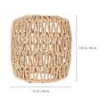 Miniatyrbillede 5 af 5: Kunstflettet Rattan Lampskærm Håndvævet Lysekrone Lampskærm