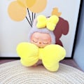 Pikkukuva 1 / 5: /RYI/Labubu Vauvan Vaatteet Setti Ensimmäisen ja Toisen Sukupolven Vinyylinukke Tarvikkeet 15-17cm Pehmeä Hai Hirvi Mehiläinen Lelu Tyyli Yellow bowknot cloth only one size