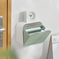 Miniatyrbillede 3 af 4: Grøn Badeværelses Vanity Organizer Krukke Opbevaringsboks Beholder Makeup Pads Dispenser til Vatpinde, Runde, Kugler, Svamp, Ba