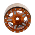 Pikkukuva 2 / 5: 4 kpl Messinki 1.0 Beadlock-vanteet Vanteen napa Yhteensopiva 1/24 Rc Crawler Auton Axial Scx24 Axi90081 Axi00002 U