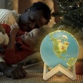 Miniatyrbilde 3 av 5: 3D-trykt Jordlampe, Oppladbar Nattelys For Barnerom