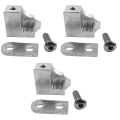 Miniatyrbild 2 av 3: 3 Set Insugningsgrenrörsreparationsskena Aluminiumlegering Grenrörslucka Reparationskit 3 Set 4X3cm 3 Sets 4X3cm