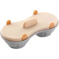 Miniatyrbillede 1 af 5: Mikrobølgeovn Æggepocherer, Sikker Dobbelt Kop Æggeskål, Drænende Æggekoger (1 stk, Nordisk Orange)
