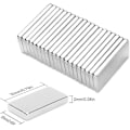 Pikkukuva 3 / 5: Tehokas harvinaismaametallin magneetti, 20 kpl erittäin vahvaa neodyymimagneettia DIY-, käsityö-, tiede- ja teollisuuskäyttöön - 20x10x2mm (20 kpl)
