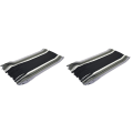 Miniatyrbillede 1 af 2: 3 stk. Mænd Cashmere-lignende Stribet Sjal Mode Vinter Varmt Strikket Sjal Halstørklæde Halsvarmer Wrap 2pcs