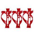 Pikkukuva 3 / 3: 3 kpl Pyörän Muovipulloteline Pyörän Vedenpulloteline Pyöräilykeitin Teline Punainen 14,4X6,7CM Red 14.4X6.7CM