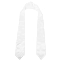 Miniatyrbillede 1 af 4: Graduationskål Unisex Enfarvet Graduationskål Sash Graduation Honor Stole Hvid 144X12X0.1CM White 144X12X0.1CM