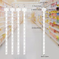 Miniatyrbillede 3 af 5: 20 Pak Station Hængende Strimler Plastik Display Vare Strip med Clips Kroge til Detail Display med Etiket Header (Hvid)