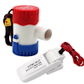 Miniatyrbillede 1 af 5: Lænsepumpe til Båd DC12V 1100GPH Lille Lænsepumpe 12 Volt Elektrisk Vandpumpe Lav Støj med Afbryder