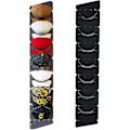 Miniatyrbillede 4 af 5: Baseball Cap Display Rack, Dør Bagvæg Non-woven Stor Hængende Hat Opbevaringspose Enkelt Række Single Row