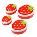 Miniatyrbilde 1 av 3: 4 stk Grønnsakbeholdere Kjøleskap Mat Bentoboks Snack Oppbevaringsbeholder Måltid Bentoboks Rød 14X11X6.5CM Red 14X11X6.5CM