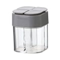 Miniatyrbilde 1 av 5: Multifunksjonell krydderbeholder - Bærbar reisecamping krydderbeholder - Krydderdispenser i plast for salt og pepper