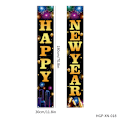 Miniatyrbild 1 av 5: Neon Happy New Year Veranda Skylt, Färgglad Fyverkeri Happy New Year Dörr Veranda Banner, Happy New Years Välkommen Skylt