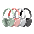 Pikkukuva 1 / 5: RY/Hifi P9 PRO MAX Langattomat Kuulokkeet Vahva Basso Subwoofer Type-C USB Liittimet Stereo Kanava Pelaamiseen DJ Ilmailu Edullinen Pink Built-in Microphone