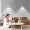Miniatyrbillede 4 af 5: Kreativ 12W Moderne LED Vægslampe Vandafvisende IP65 Aluminium Vægskærm LED Indendørs Udendørs Til Badeværelse Soveværelse Gang Stue Trappe, Hvid 40