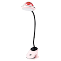 Miniatyrbillede 1 af 5: USB Genopladelig LED Klemmelampe Læselampe Med Stjerneprojektion, Stjerne Klip Natlys, Projektorlys, 360 Gåsehalssenglampe Berøringsdæmpning Pink Pink