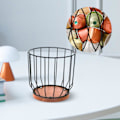 Miniatyrbillede 4 af 5: Kaffeholder til kaffepuder, frugtbeholder, opbevaringsboks til kaffekapsler, uden låg