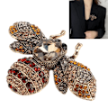 Miniatyrbild 2 av 5: Smycke Retro Bi-formad Legering Attractiv Dekorativ Rhinestone Nål Ornament för Kappa Kostym (BRUN)