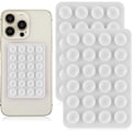 Miniatyrbild 1 av 5: Silikon Sugpropp Mobilskal med Fäste, Sugpropp Mobiltelefon Skal Fäste Halkfritt Handsfree-Stativ (Vit)_ryy