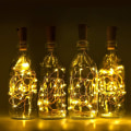 Miniatyrbillede 2 af 5: Flaskelys, LED Flaskelys, 2m Flaskelys, Fleksibel Kobbertråd, Flaskelys Korkprop, Til Karneval, Bryllup, Jul, Varmt Hvidt