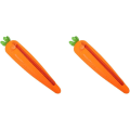 Miniatyrbillede 1 af 5: Silikone Blyant Pennepose Blyantæske Kontorartikler Pose Gulerod Pen (2 stk, Orange)