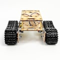 Miniatyrbilde 5 av 5: Robot Dobbeltlags Tank Chassis Byggeklosser Treplate Motor 3-9v Crawler Smart Bil Chassis Y