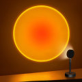 Miniatyrbilde 4 av 5: Solnedgangsprosjektorlampe, 180 graders rotasjon Regnbueprojeksjonslampe LED-lys, Solnedgang nattlys projektor for fest soverom dekor