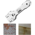 Miniatyrbilde 1 av 3: Hob-skrape Glasskrape Rustfritt Stål Rengjøringsskrape For Keramisk Hob Glass Hob Glasskrape