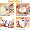 Miniatyrbilde 3 av 4: 6-delt deigpresse sett, Ravioli Maker, Dumpling Maker Sett, Dumpling Maker Maskin, Dumplings Wrapper, Ravioli Biscuit Cutters, Dumpling Maker, D