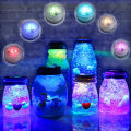 Miniatyrbilde 3 av 5: Mini undervanns LED-lys med fjernkontroll, små undervanns-telys, vanntette lanterner, dekorasjonsbelysning (10 stk)