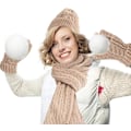 Miniatyrbilde 2 av 5: Hatt, skjerf og votter sett for kvinner, myk varm strikket lang skjerf, 3 i 1 vinter tykk strikket sett for ski, utendørs, shopping, fiske - rosa pink